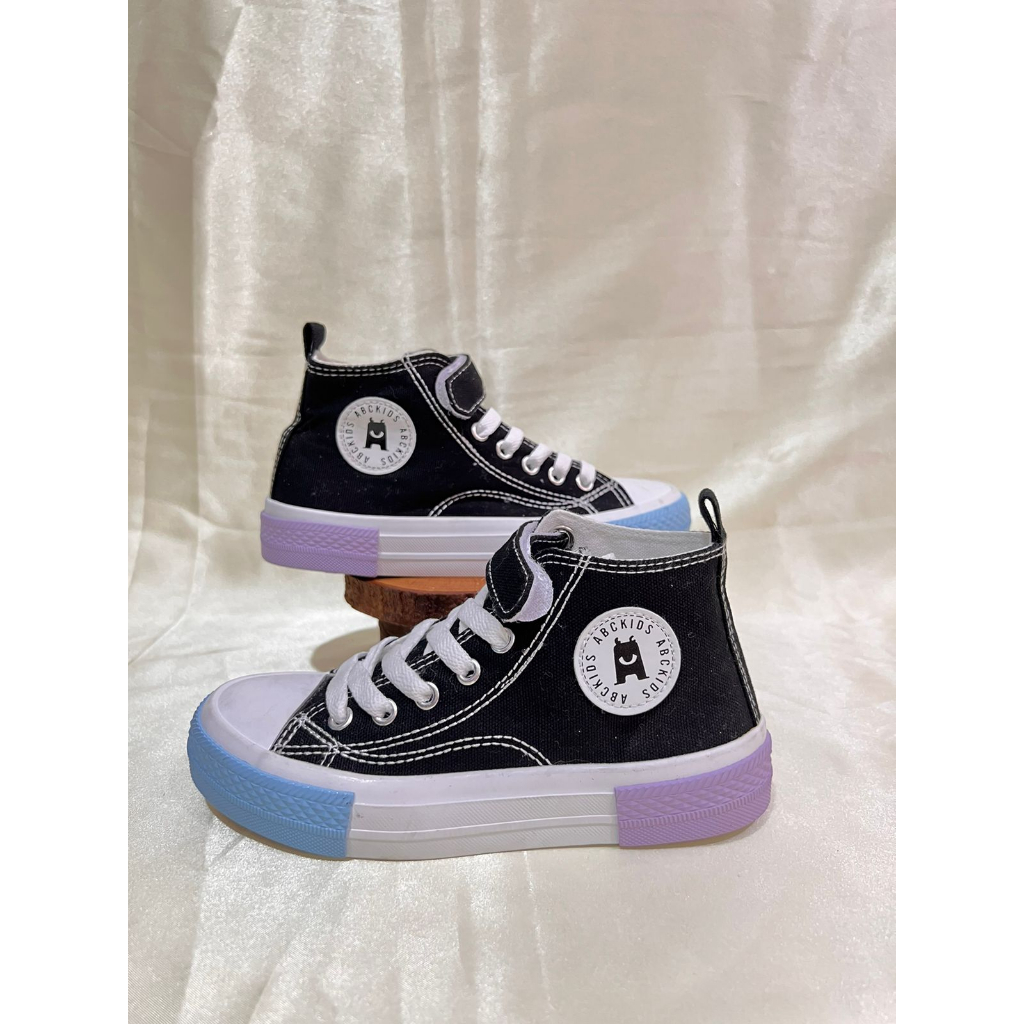 IMPORT Sepatu Anak Import Sneaker Sekolah Anak Laki-Laki Perempuan / Sepatu Canvas Anak-Mix Warna Size 30-35