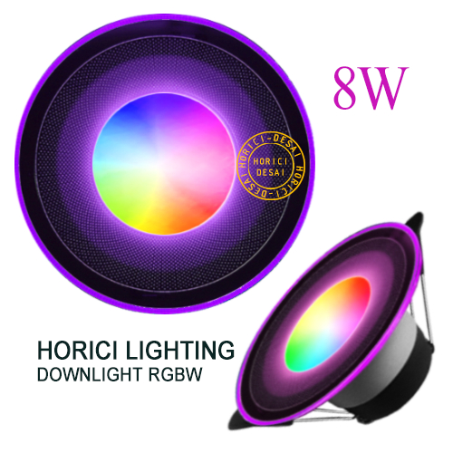 LAMPU CEILING RGB 8W MEREK HORICI ASLI  / DOWNLIGHT, RGB WARNA WARNI