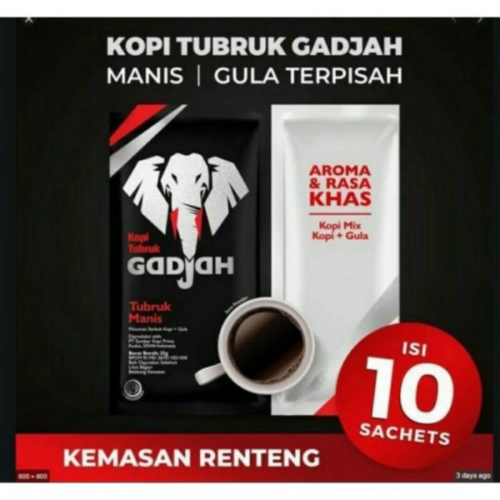 

kopi tubruk gajah renceng LARIS !!!