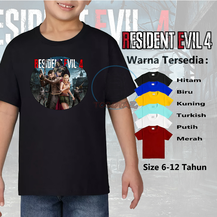 Tocotaz Baju Kaos Atasan Anak Distro Resident Evil 4 Remake