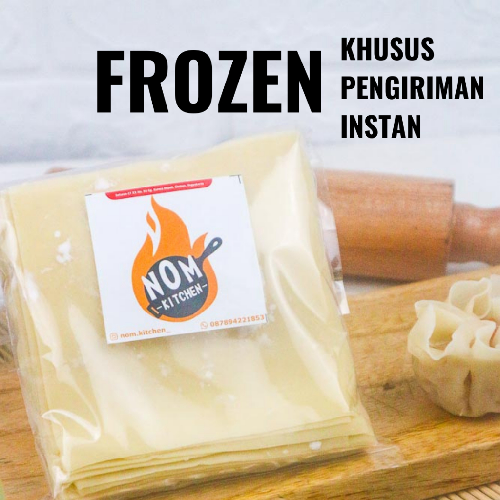 

[FROZEN] Kulit Pangsit Persegi 250 gram Ukuran 10*10 - NOM KITCHEN