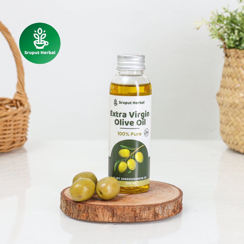 Minyak Zaitun Premium - Extra Virgin Olive Oil Murni Botol Asli Original 100% EVOO  Sruput Herbal