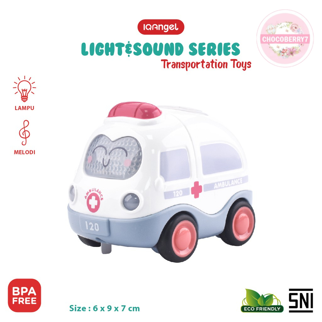 [FREE BATERAI] IQAngel Transportation Car Toys IQ698/ Mainan Edukatif Bayi / Mainan Mobil-Mobilan