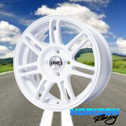 velg racing ring 15 warna putih lubang 4x100 hsr Boon