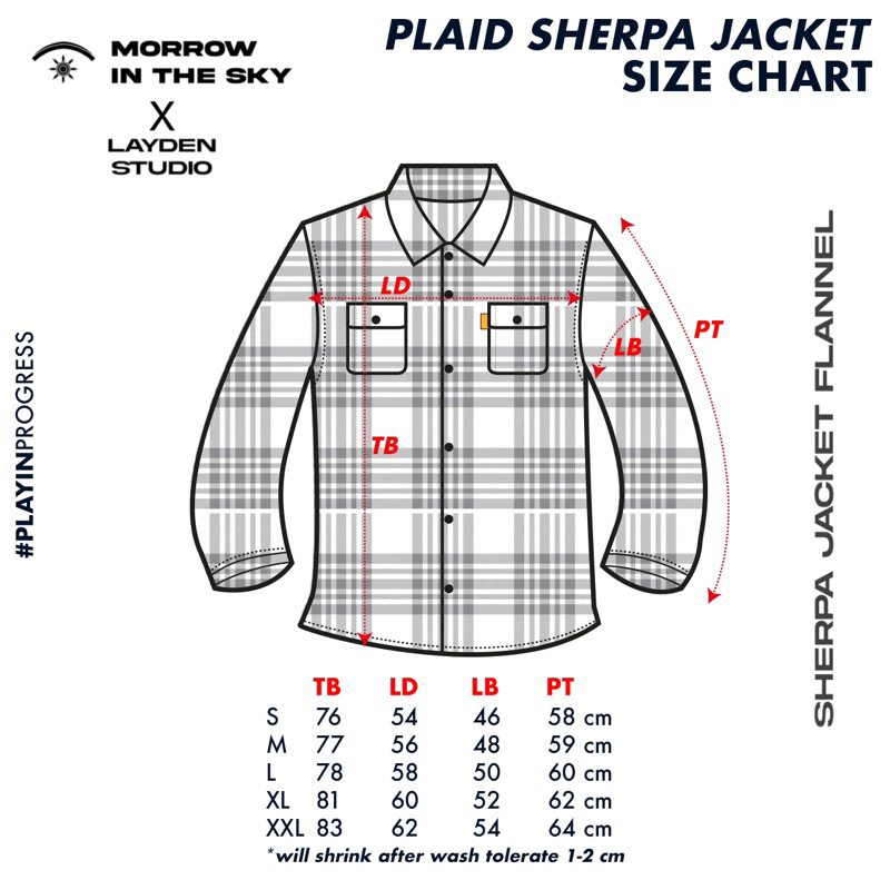 Jaket Sherpa Flannel -  Morrowsky X Laydenstudio