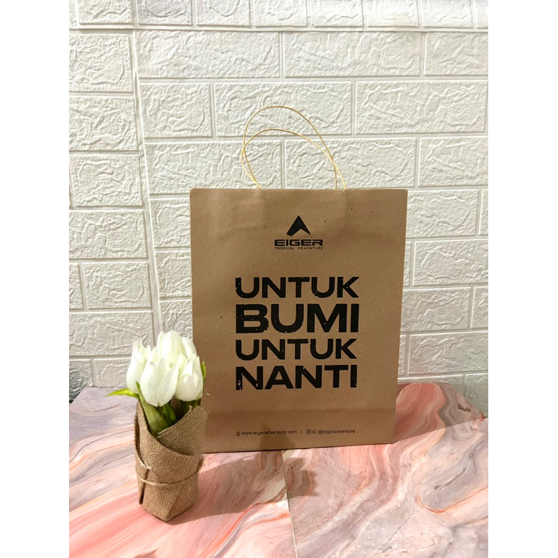 Paper Bag EIGER Pembungkus Kado ( Ready Stock JKT )