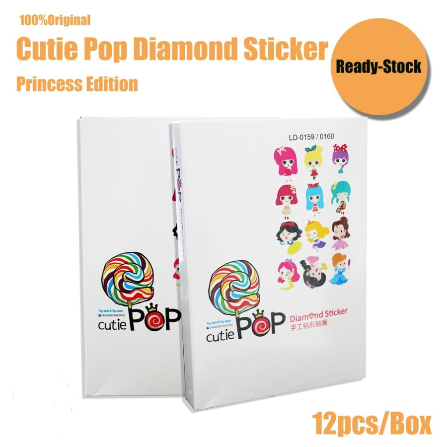 1BOX DIY Mainan Anak Sticker Diamond / Stiker Diamond Cuti POP