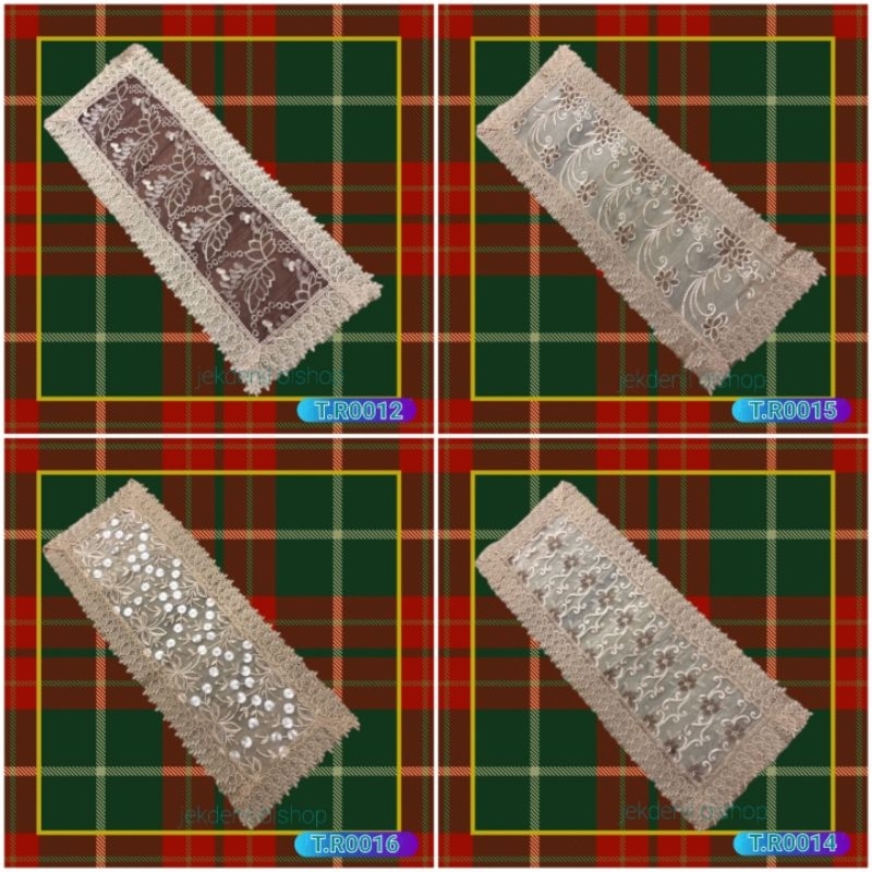 taplak meja renda/meja tamu kerancang import