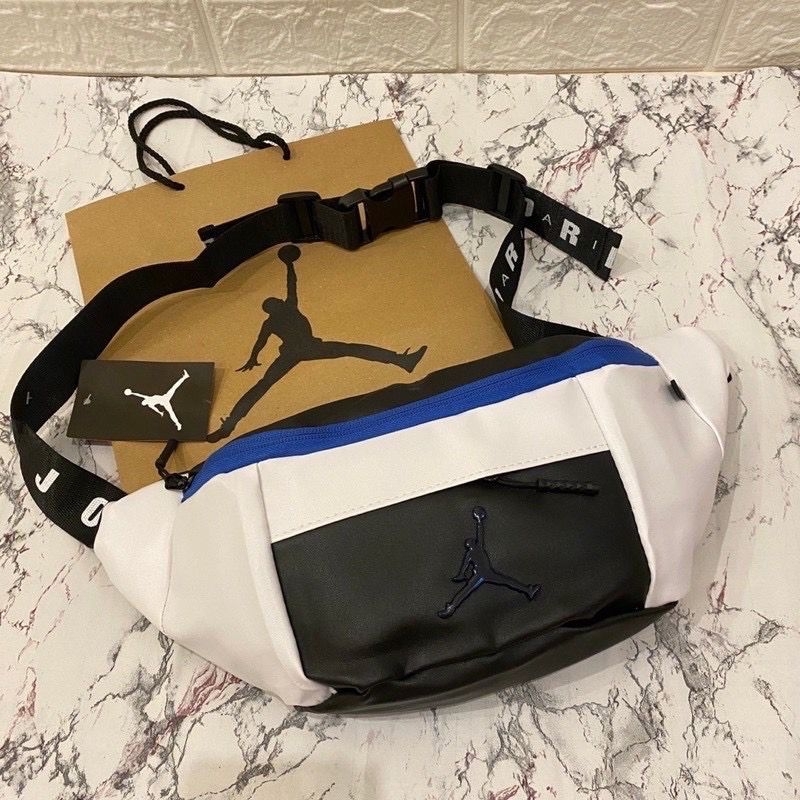 [BEST QUALITY] WAISTBAG AIR JORDAN 23 LEATHER WAISTBAG WINTER EDITION (LAST 2021) FULLTAG TAS JORDAN