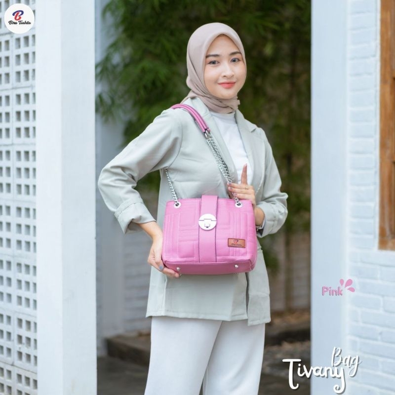 TAS TIVANY BY BIRU TSABITA BAHAN  KULIT SINTETIS TEBAL TAS PESTA TAS KONDANGAN PREMIUM