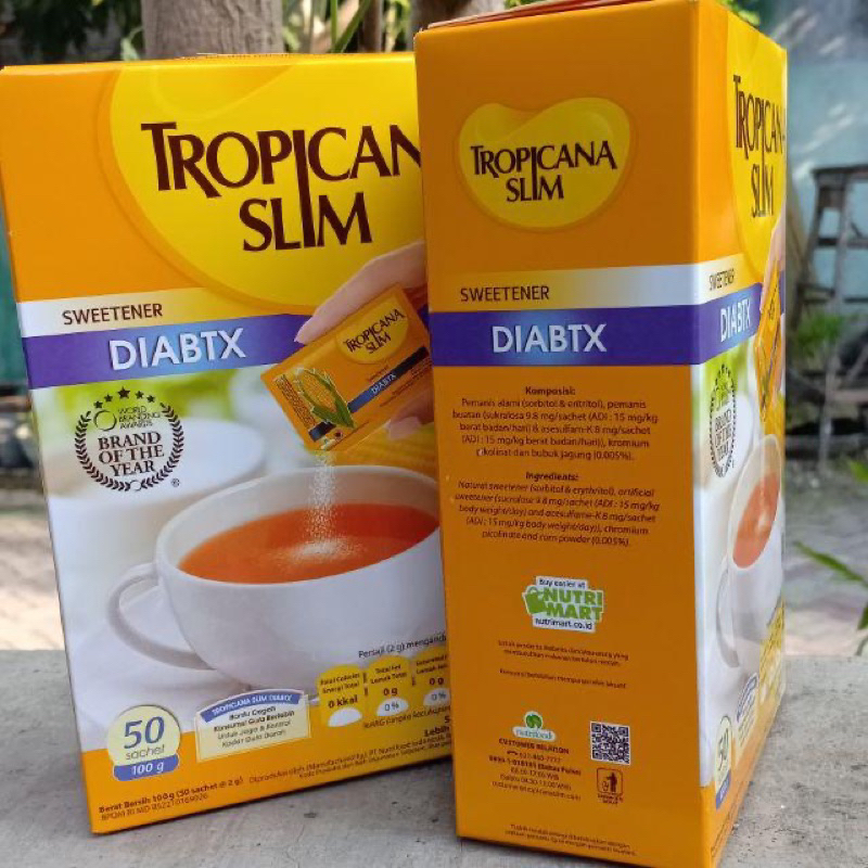 

Tropicana slim DIABTX 50 Sachet ( gula khusus diabet rendah kalori )
