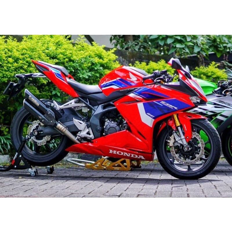 ( ORIGINAL ) KNALPOT VILLAN DANTE BLACK HEADER SILVER FULLSYSTEM CBR250RR Z250 NINJA250 R25 MT25 VER