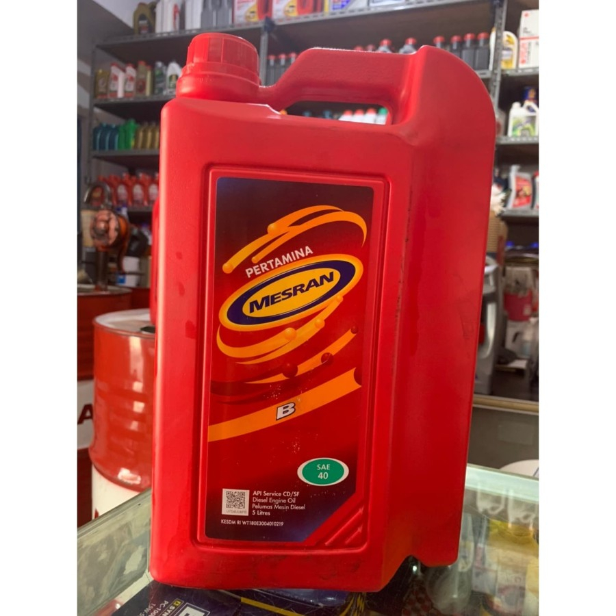 Oli Mesin Pertamina Mesran B 40 5 Liter Khusus Mesin Diesel 5L