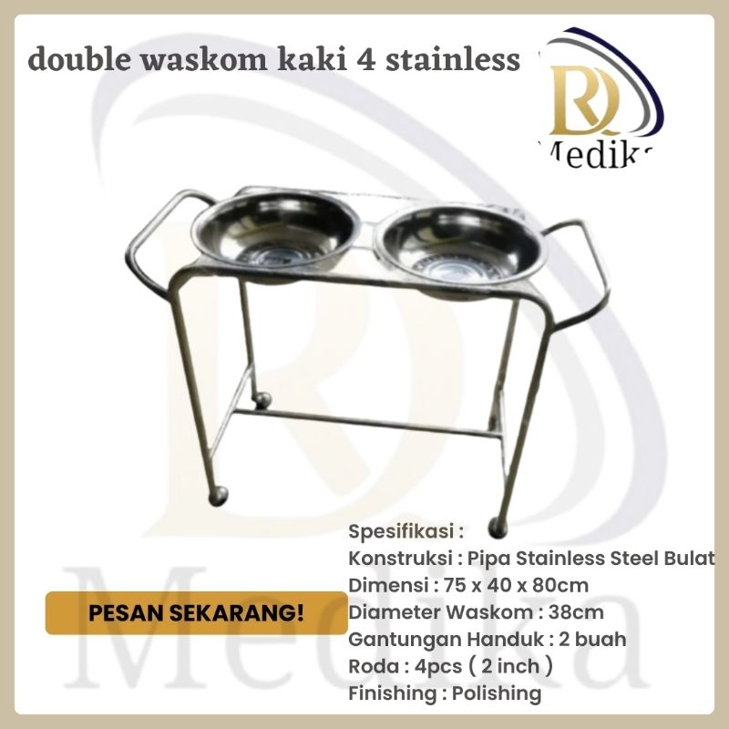 double waskom kaki 4 stainless/Double waskom