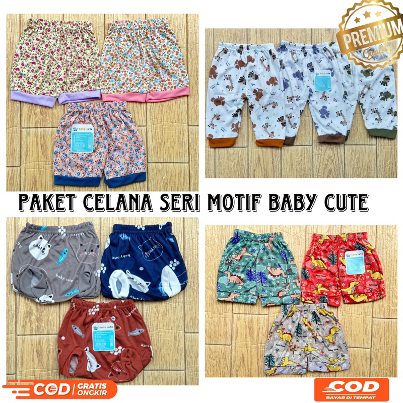 Paket Celana Bayi Seri Motif Newborn per 3pc SNI promo 9.9