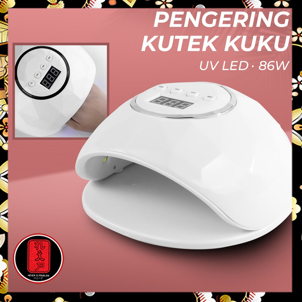 XIXI Pengering Kutek Kuku UV LED Nail Dryer 86W - F6 - White