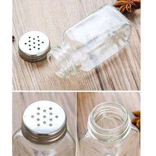 vibox food glass Tempat Bumbu Kaca Tabur 80ml , Langsung Berlubang BY SMOLL