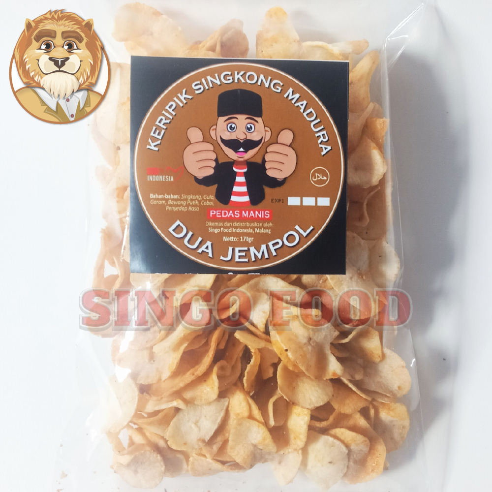 

Keripik SIngkong Madura Rasa Gurih Bawang Putih "Dua Jempol" 170 gr