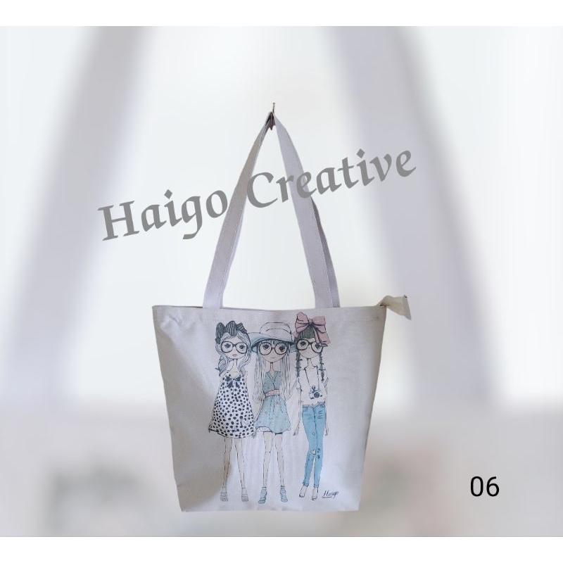 HAIGO TAS TOTEBAG WANITA - MURAH BANGETT - TAS BELANJA BAHAN D300