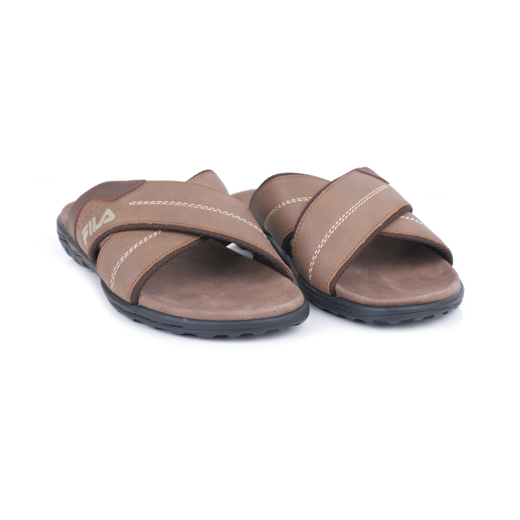 Fila Sandal Pria Arnold - Brown/Black/Camel