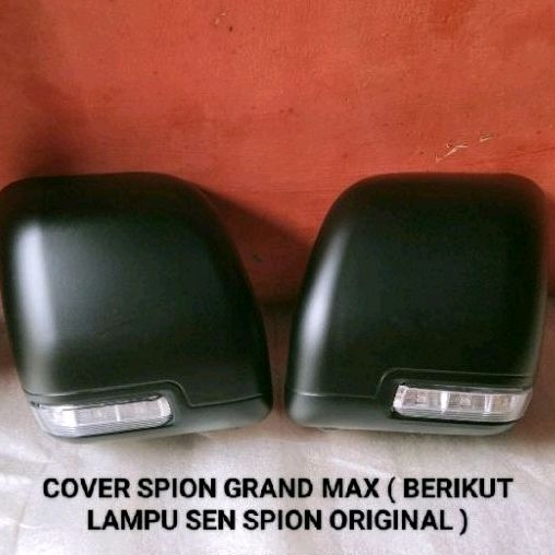 Cover Tutup Kaca + Sein Spion Mobil Grand Max Warna Hitam Doff