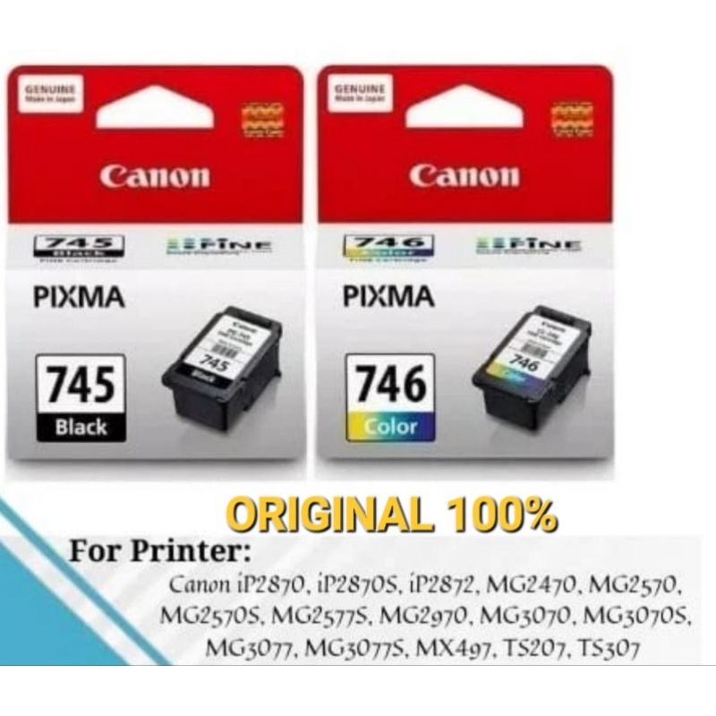 CARTRIDGE CANON 745 746 For IP2870 / 2870s ORIGINAL