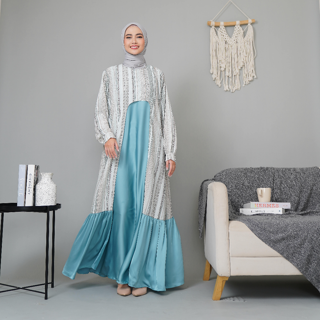 Mikha Dress Silk Premium Raya Series Dress Lebaran