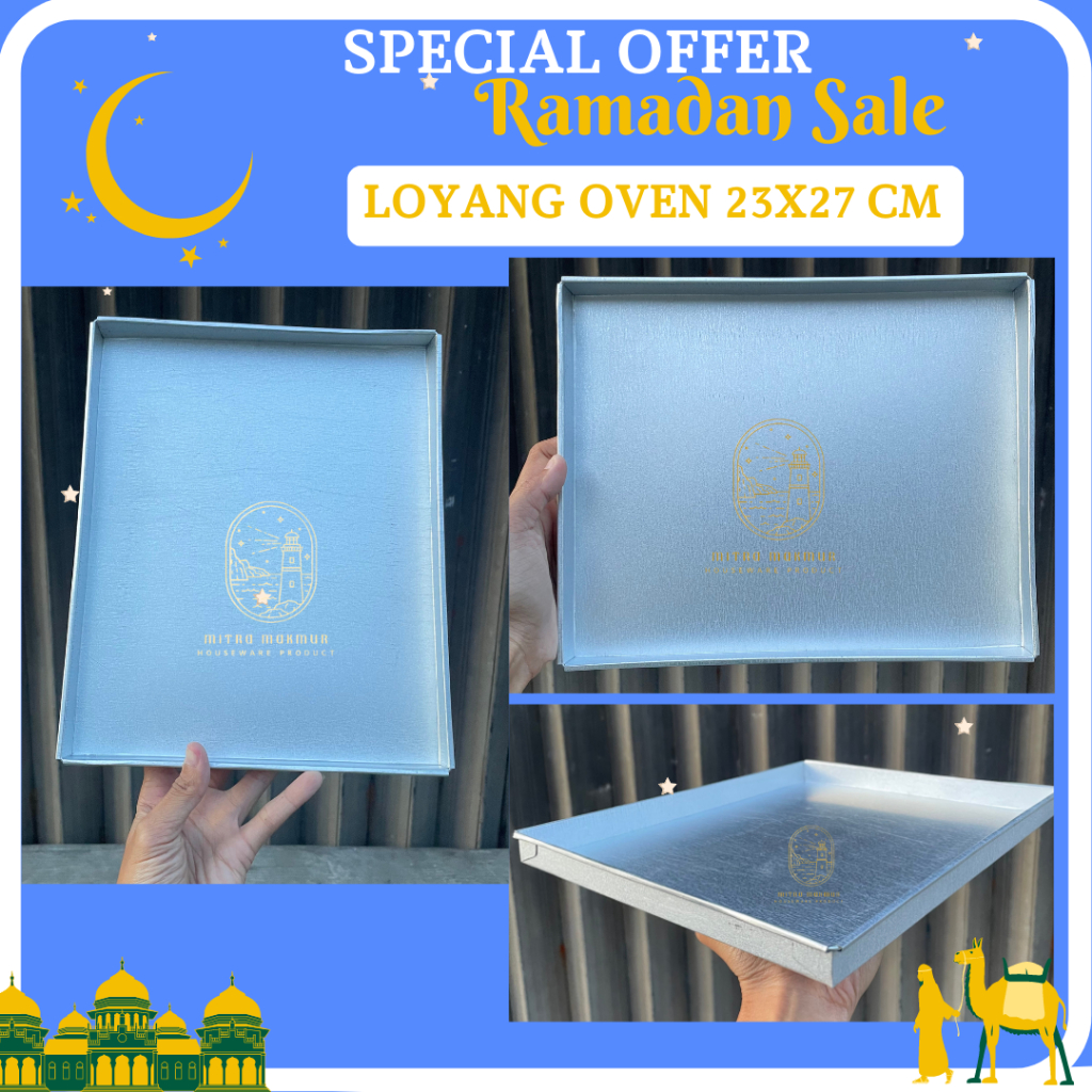 SALE!! LOYANG OVEN GALVANIS 23 X 27 CM LOYANG KUE NASTAR LOYANG SUPER TEBAL