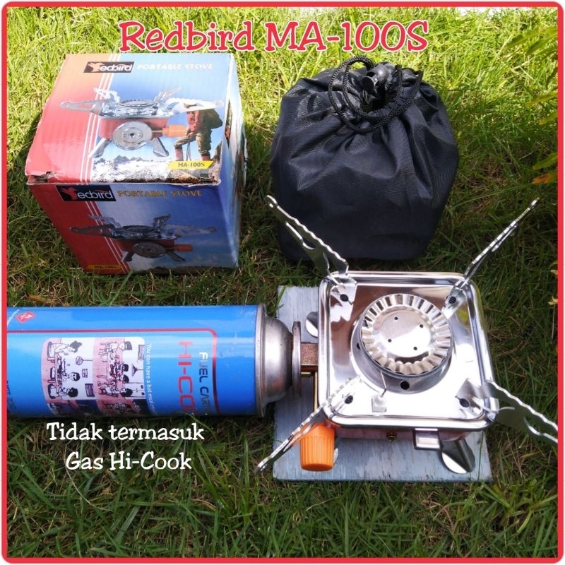 Kompor Camping Mini Portable Gas Stove Kotak Bulat kompor Gunung Bunga Mawar