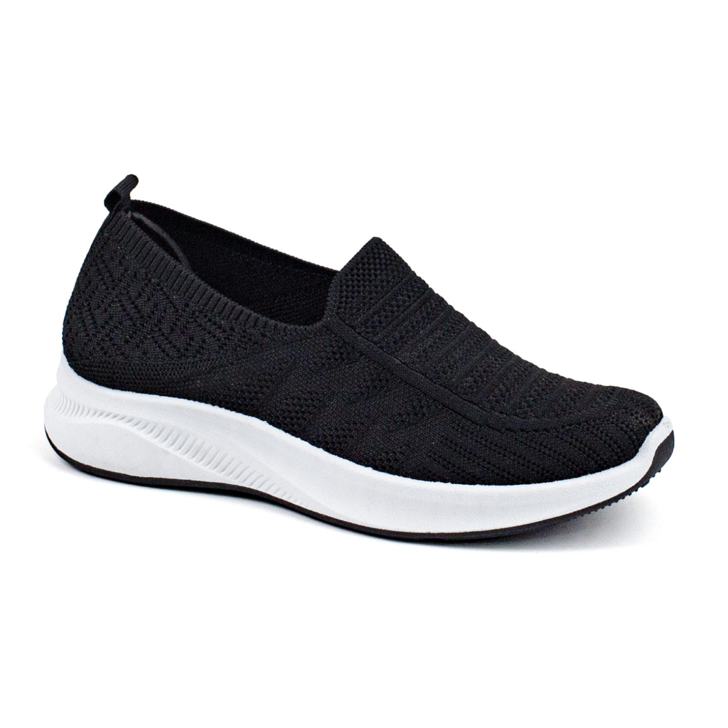 Sepatu Sneakers  Wanita Import Rajut Cewek Sport Shoes Kasual Fashion Wanita Model Terbaru 2023 Slip On K8146