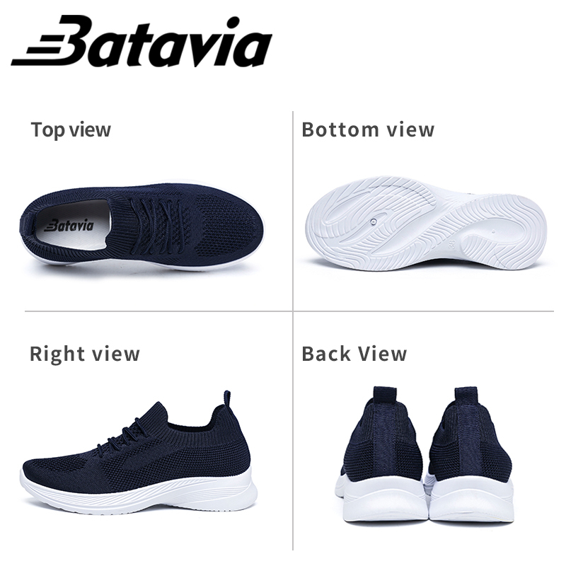 Batavia 2023 impor fashion Sepatu rajut wanita olahraga premium perempuan terbaru rajut adem antislip Sepatu rajut wanita sepatu lari anak perempuan Shoes Fashion Sport Original Pink Hitam Abu Grey kanvas sekolah korea Onlinemall N12