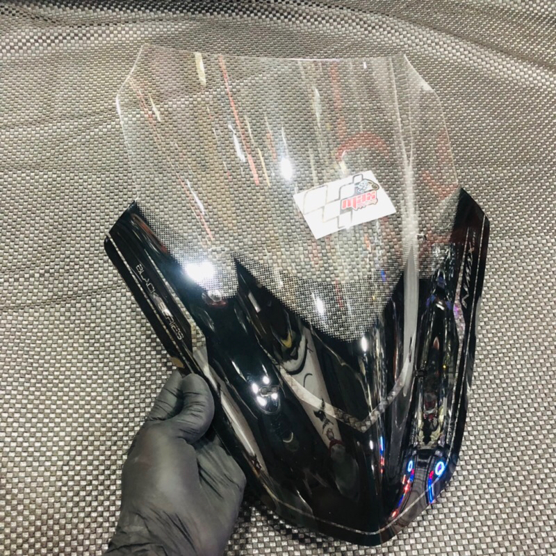 Visor Windshield BLACK SERIES N TDR BESAR NMAX NEW NMAX OLD GARANSI PECAH TUKAR BARU ATAU UANG KEMBALI 100%