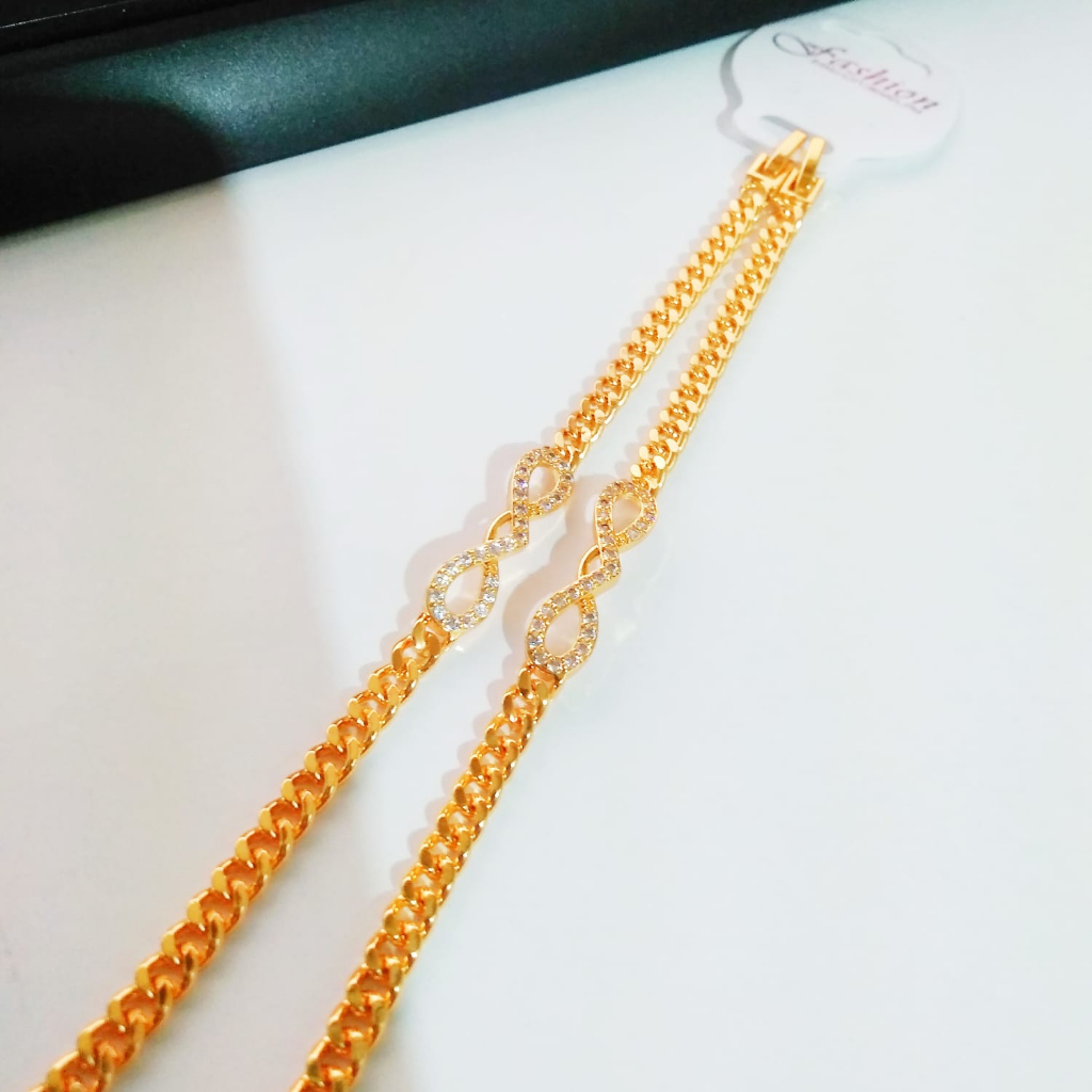 AV241 Grosir Gelang Rantai Anak Gelang Tangan Gold