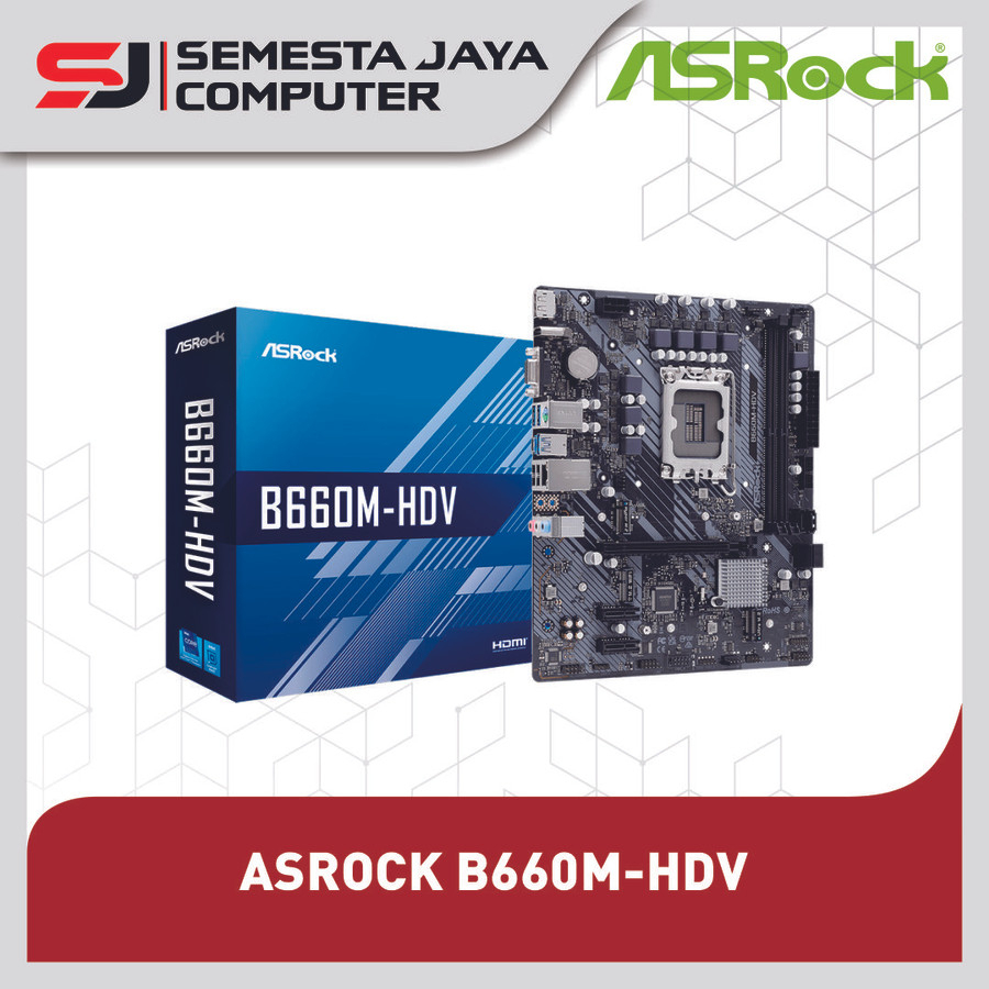 Motherboard ASROCK B660M HDV Intel B660 LGA 1700 DDR4 mATX B660M-HDV