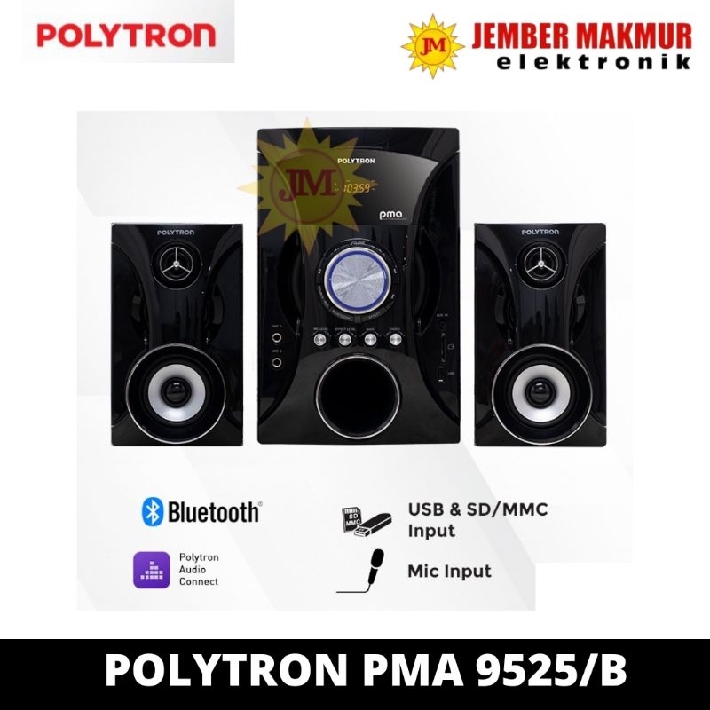 Polytron Multimedia PMA-9525 Bluetooth Speaker Subwoofer Aktif