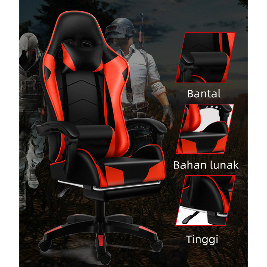 【READY STOCK】Kursi Gaming / Gaming Chair / Kursi Gaming Profesional / Kursi Gaming Santai / Kursi Ergonomis / Kursi Hidrolik