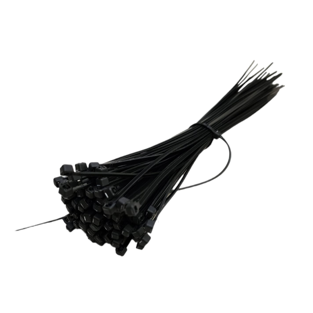 Kabel Tis Ties Hitam 30 Cm - Tali Ripet Plastik Nylon Hitam