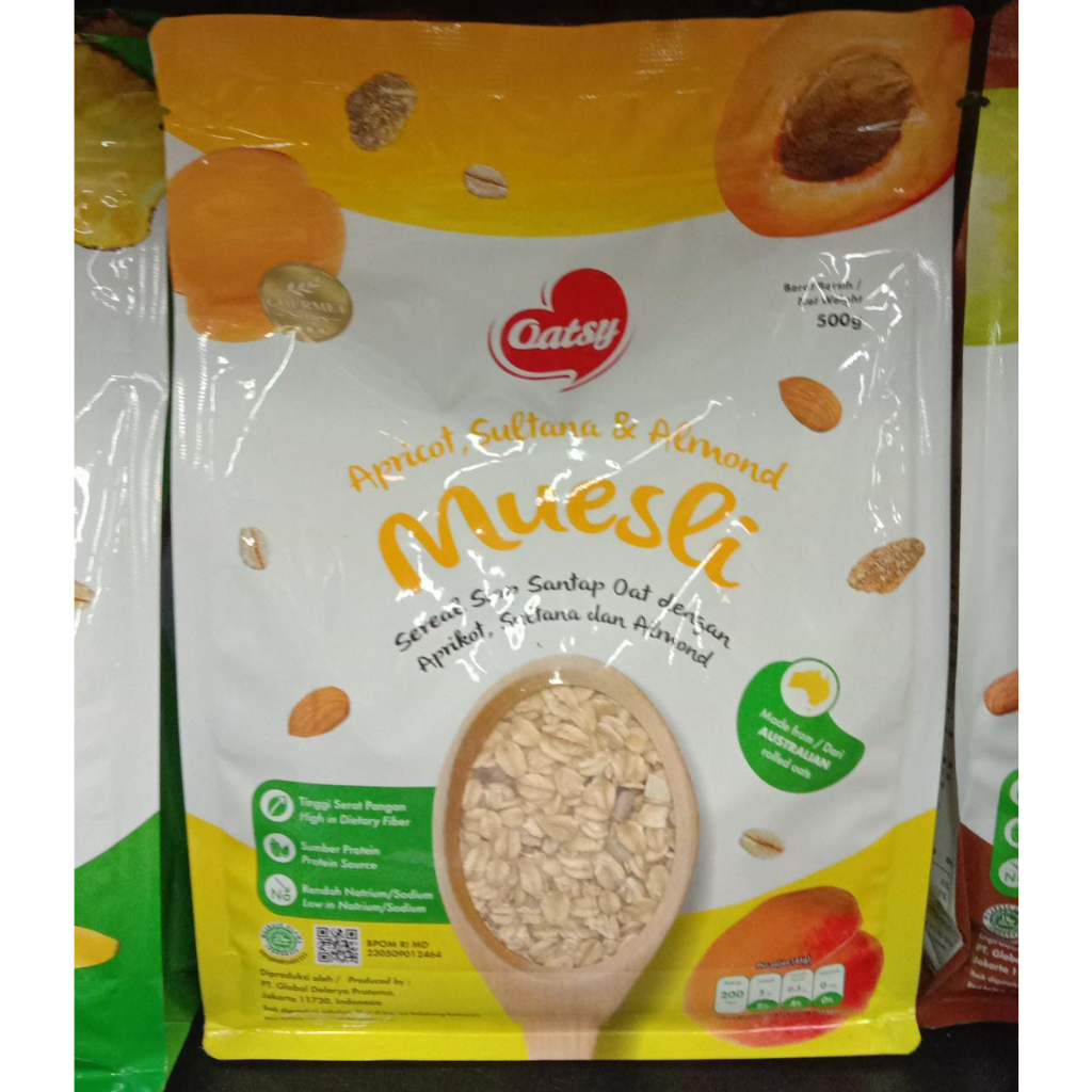 Oatsy apricot,sultan&almond. Muesli 500g