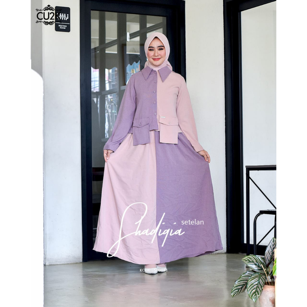 ONE SET ROK SHADIQIA by CU2K | SETELAN ROK WANITA | SETELAN MURAH