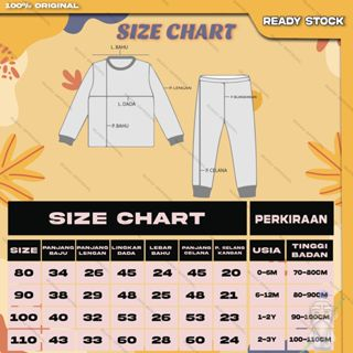 SUHU BABY Baju Tidur Anak / Setelan Piyama Bayi / Setelan Kaos Lengan Panjang Import Laki Laki Perempuan