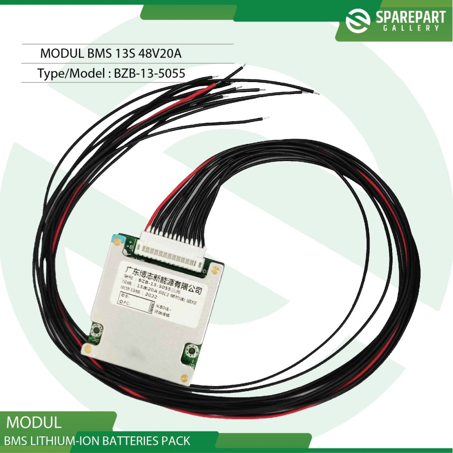 BMS Modul 13S 48V20A BMS for Ebike Lithium ion batteries pack