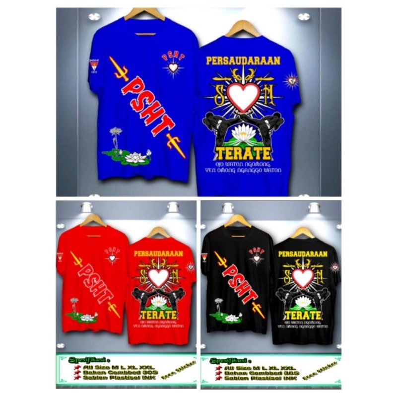 kaos psht full sablon depan belakang full sablon