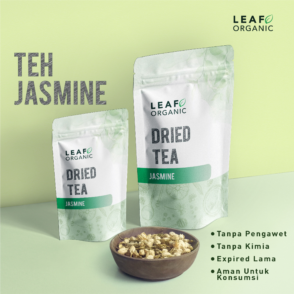 

Teh Bunga Jasmine LEAF ORGANIC Melati Kering Dried Tea Murni Organik