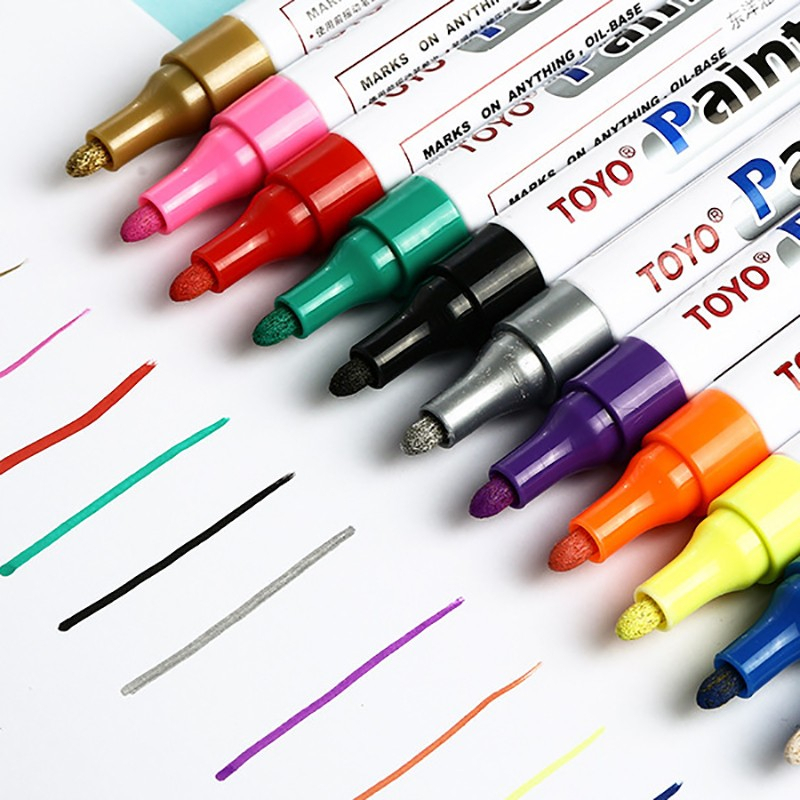 SPIDOL BAN TOYO SA-101 TOYO MARKER PAINT SPIDOL MINYAK KACA KAYU BESI Spidol Nat Keramik Ori IMPORT PERMANEN