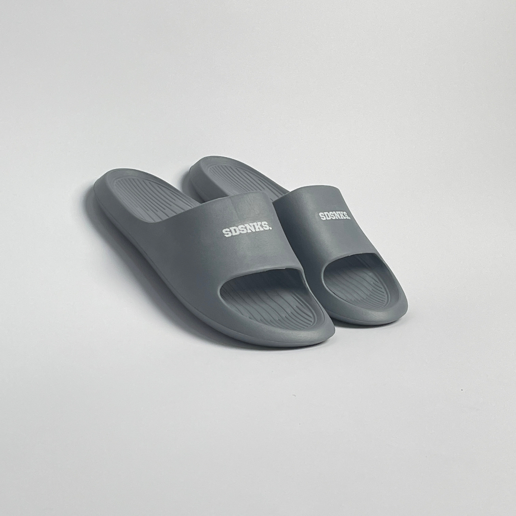 SIDSNEAKS - Sandal Slide Pria Cleon Neo Grey