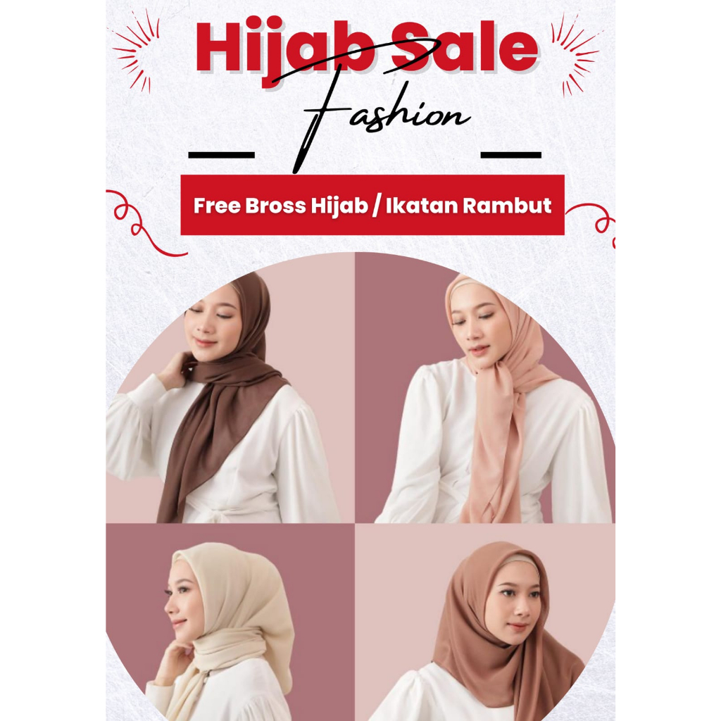 Paris Segi Empat Premium / Hijab Paris Segi Empat / Kerudung Paris Segi Empat Premium Voal