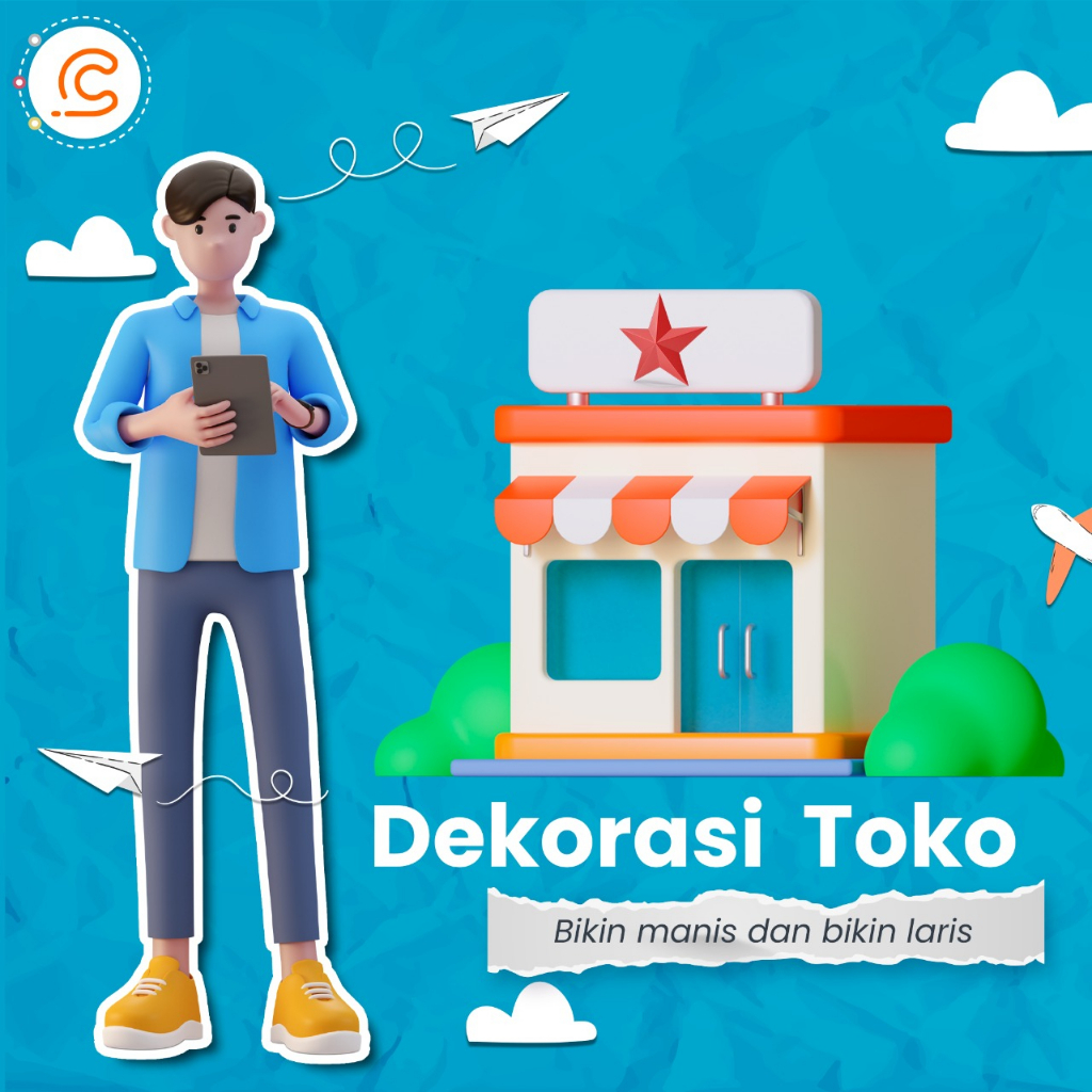 Dekorasi Toko Aesthetic | Dekor Olshop | Social Media Management