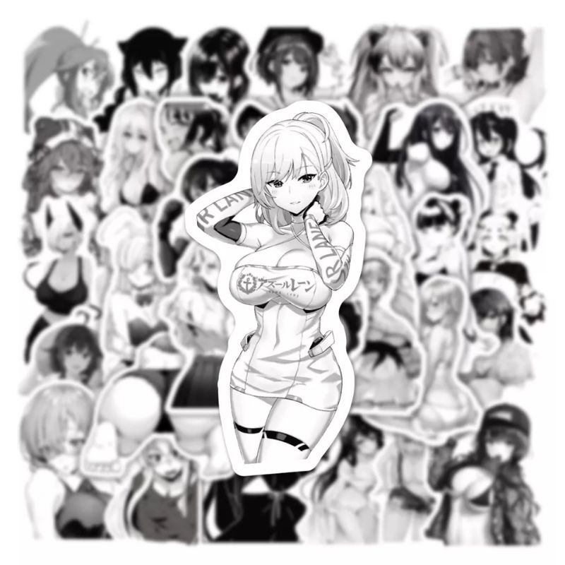 

1 Set Cute Anime Girl Random Sticker / Stiker Decals