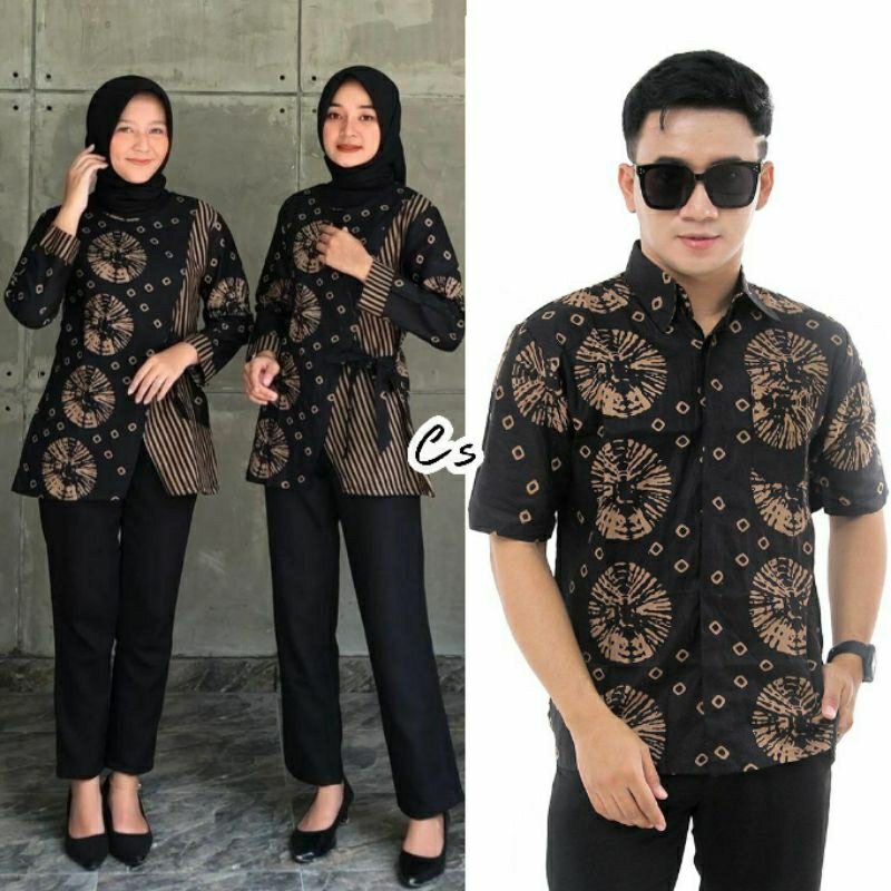 BAJU BATIK WANITA MODERN MONALISA GENES M,L,XL asli PEKALONGAN