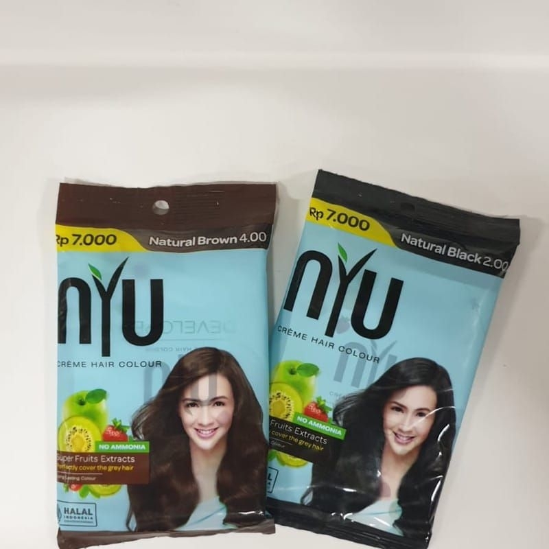 NYU Cream Hair Colour Sachet 20ml|Cat Rambut NYU 100% Original